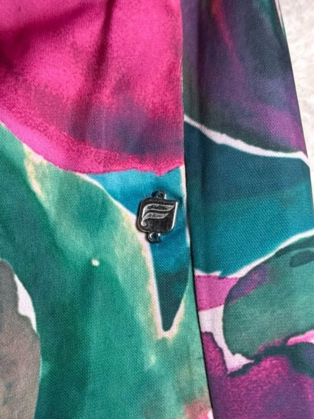 Fabletics Teal & Pink Floral Wide-Leg Sleepwear/lounging pants Sz 2XL NWT - Picture 4 of 6